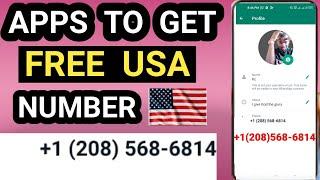 3 Apps to get free usa number for Whatsapp and telegram verification 2023/ us phone number