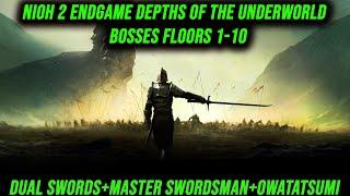 Nioh 2 The Complete Edition Endgame Depths Of The Underworld Bosses Floors 1-10