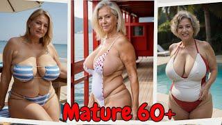 Stunning Over 60: Plus Size Bikini Haul For Attractive Mature Women 