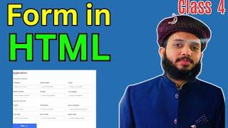 Form in HTML | Class 4 | Hindi Tutorial | Code With Hafiz