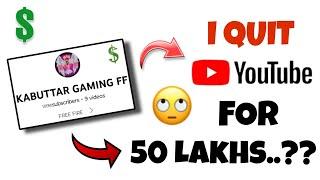 Why I Quit YouTube?? | I Quit YouTube For 50 Lakhs..??  @Aayuxii