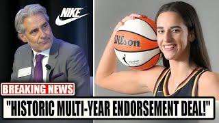 "Nike Furious as Caitlin Clark Signs Game-Changing Partnership with Wilson!"