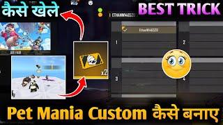 How To Use Pet Mania Room Card Free Fire | Pet Mania Custom Kaise Banae | How To Play Pet Mania Ff