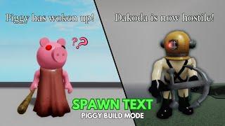 ️ CUSTOM SPAWN TEXT in PIGGY: BUILD MODE! - Roblox