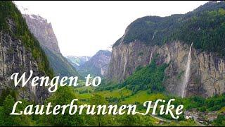 Wengen to Lauterbrunnen Hike