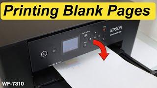 Epson WF 7310 Printing Blank Pages - Fix In 2 Easy Steps !