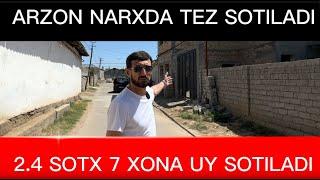 ARZON 2,4 SOTX 7 XONA BURCHAKDA JOYLASHGAN ZO'R UY SOTILADI TOSHKENT SH YANGI O'ZBEKISTON BOG'I