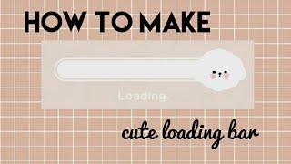 how to make cute loading bar // capcut tutorial