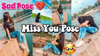 Sad Pose / Miss you pose / Lonley Poses behind River / Alone Pose #sadpose #hidefaceposes