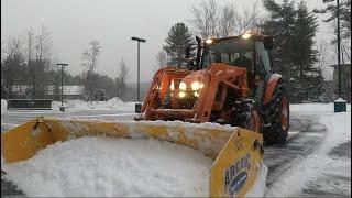 Tractor snowplowing with Arctic Snow Pusher! (My thoughts)