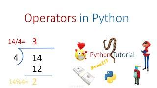 Operators in Python for Non Programmers and Programmers