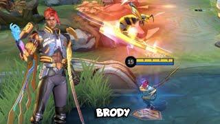 GAMEPLAY BRODY AP BREN SKIN  || BRODY NEW SKIN MOBILE LEGENDS || MOBILE LEGENDS NEW SKIN