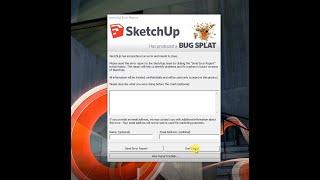 Sketchup BugSplat error