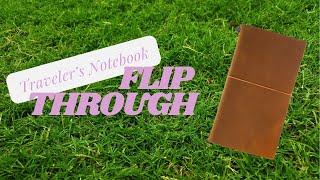 Traveler's Notebook Flip-through | Weekly Memo & Diary Inserts 