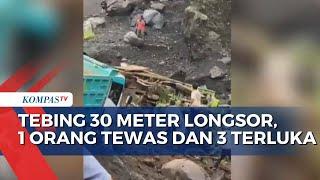 Akibat Tebing 30 Meter Longsor di Karangasem Bali, 1 Orang Tewas dan 3 Terluka