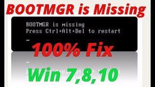 [Solved] BOOTMGR is missing Press Ctrl Alt Del to restart|| Change boot menu to this problem