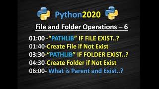 Python Pathlib | Pathlib Create File If Does not exist | Python Path Lib Create Folder if not Exists