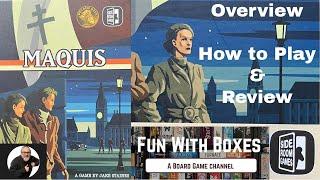 MAQUIS Solo Board Game 2nd Edition | Overview, How to Play and Review | Side Room Games |