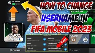how to change username in fifa mobile | How to change team name in fifa mobile 24