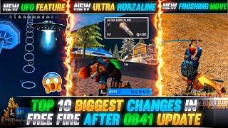 TOP 10 BIGGEST CHANGES IN FREE FIRE AFTER OB41 UPDATE | FREE FIRE NEW OB41 UPDATE | FREE FIRE MAX
