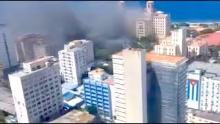 Incendio en el parqueo del Hotel Nacional de Cuba causó el pánico entre turistas y vecinos del área