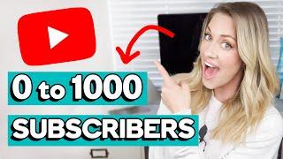 HOW TO GET YOUR FIRST 1000 YOUTUBE SUBSCRIBERS: 5 Tips to Grow Your Small YouTube Channel Fast!