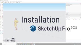 Installation SketchUp Pro 2021 DE deutsch