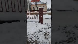 The center of the urban village of Glusk. Belarus, Mogilev region