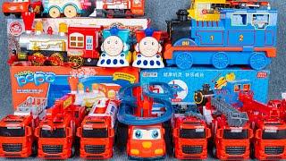 1000+ Minutes Satisfying Unboxing Fire Truck Toy Collection, Fire Rail Car | ASMR Unboxing Toy