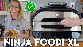 FIRST TEST!  Ninja Foodi XL Grill / Air Fryer Unboxing + Review (AG551UK)