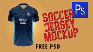 How to make a Jersey mockup design using Photoshop | FREE PSD