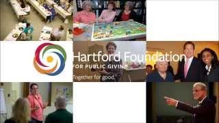 Hartford Foundation logos throughout the years