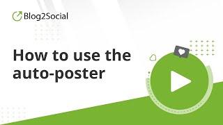 How to use the auto-poster