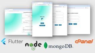 Full Stack Flutter Web App Project Tutorial (Front-end + Back-end server + Database + Web Hosting)