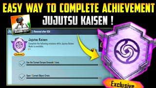 Easy Way To Complete Jujutsu Kaisen Achievement In Bgmi | Jujutsu Kaisen Achievement