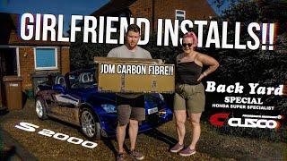 Letting My Girlfriend Install JDM Carbon Modifications On My Honda S2000!! 4K