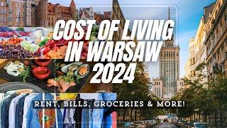 How much it costs to live in Warsaw Poland 2024🫣Rent,bills,groceries,&etc! (Detailed 2-person Cost)