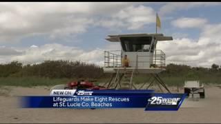 Lifeguards make eight rescues at St. Lucie County beaches