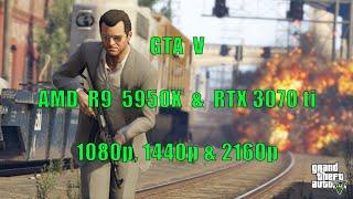 GTA V | AMD RYZEN 9 5950X | RTX 3070 TI | 1080p 1440p 2160p