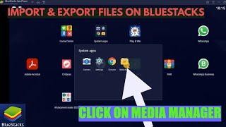 Import and Export documents (files) on BlueStacks