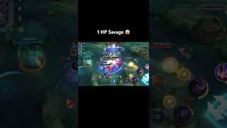 1 HP Savage  #mobilelegends #mobilelegend #mlbb #mlbbindonesia #mlbbshorts #ml #shorts #martis #fy