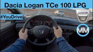 Dacia Logan TCe 100 LPG POV Test Drive + Acceleration 0-180 km/h