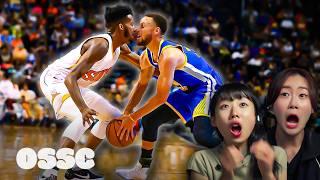Korean Girls Shocked By Ridiculous 1 In 1,000,000 NBA Moments | 𝙊𝙎𝙎𝘾
