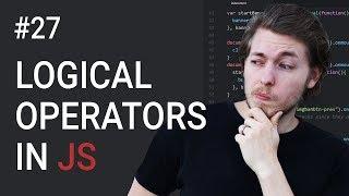 27: JavaScript logical operators - Learn JavaScript front-end programming