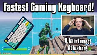 So I Tried The New FASTEST Keyboard In Fortnite... Better Than Apex Pro?