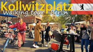 Kollwitzplatz Berlin - Virtual Walking Tour (4k)