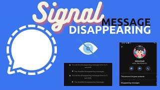 How to create disappearing message on Signal private messaging app | How to use Signal App