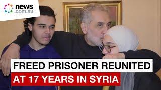 Former prisoner in Syria reunites with his family after 17 years