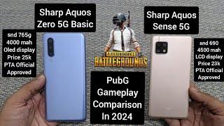 Sharp Aquos Zero 5g Basic Vs Sharp Aquos Sense 5g PubG Gameplay Comparison in 2024