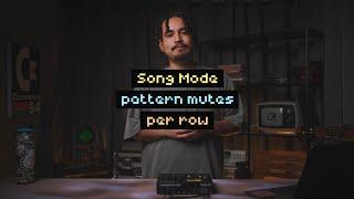 Using pattern mutes per row to quickly arrange a Song on Digitakt // Song Mode Tutorial